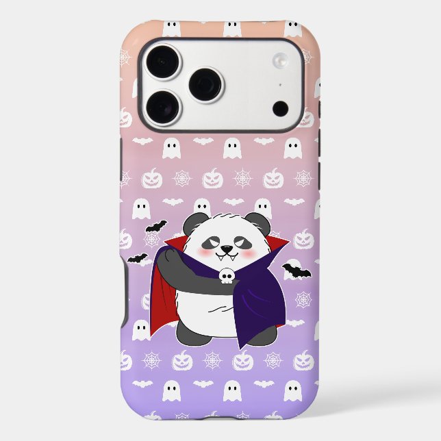 Halloween Cute Baby Panda Dracula Vampire (Back)