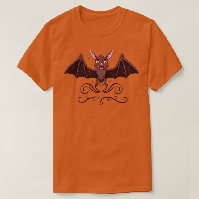 Halloween Cute Bat T-Shirt (Design Front)
