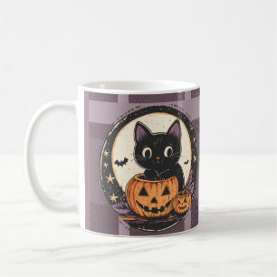 Halloween Cute Cat Fall Card Coffee Mug
