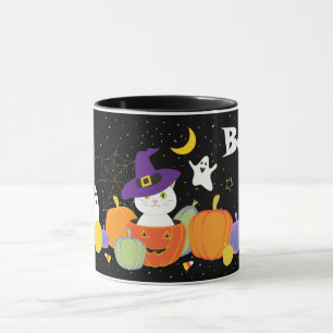 Halloween Cute Cat in Witch Hat Mug