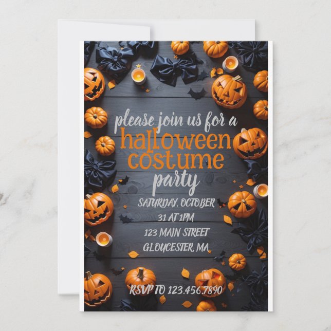 Halloween Cute Costume Party Invitation (Front)