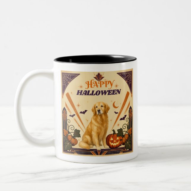   Halloween Cute Dog, Two-Tone Coffee Mug  (Left)