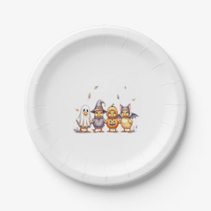 Halloween Cute Ducklings Costume Paper Plate