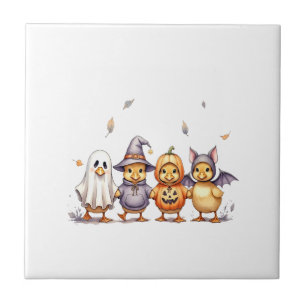 Halloween Cute Ducklings Costume Tile
