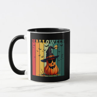 Halloween cute funny pumpkin vintage fall autumn mug