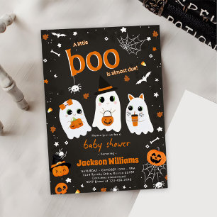 Halloween Cute Ghost Baby Shower Invitation