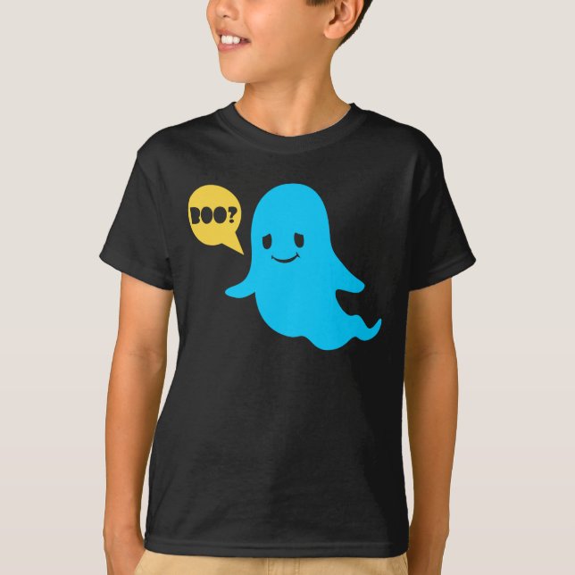Halloween Cute Ghost Boo T-Shirt (Front)