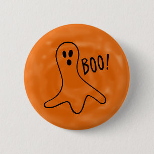 Halloween Cute Ghost Booo 6 Cm Round Badge