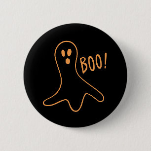 Halloween Cute Ghost Booo 6 Cm Round Badge