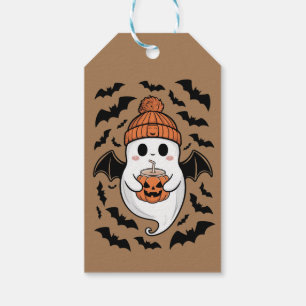 Halloween Cute Ghost Fall Spooky Season Gift Tags