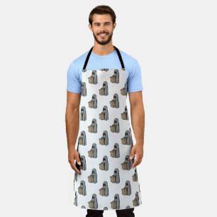 Halloween, Cute Ghost Grey, Trick Or Treat, Boo Apron