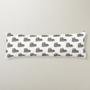 Halloween, Cute Ghost Grey, Trick Or Treat, Boo Body Cushion