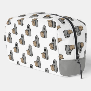 Halloween, Cute Ghost Grey, Trick Or Treat, Boo Dopp Kit