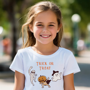 Halloween Cute Ghost, Mummy, Pumpkin Monster T-Shirt