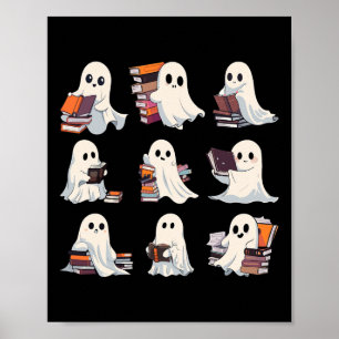 Halloween Cute Ghost Read More Books Spooky Boo Te Poster
