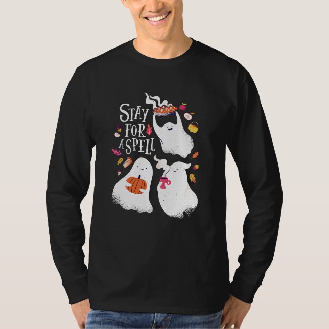 Halloween Cute Ghosts T-Shirt (Front)