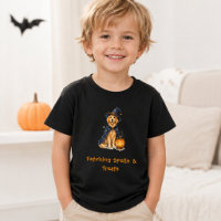 Halloween Cute Golden Retriever Wizard Spells