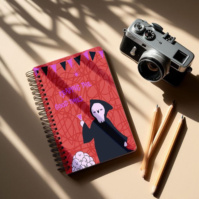 Halloween Cute Grim Reaper Notebook (Creator Uploaded)
