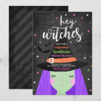 Halloween Cute Hey Witches Halloween Tea Party