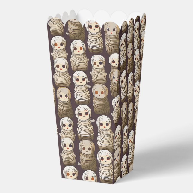 Halloween cute mummies favour box (Front)