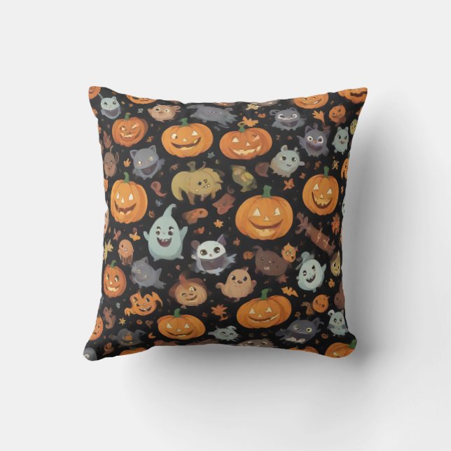 Halloween Cute Pillow Cushion (Back)