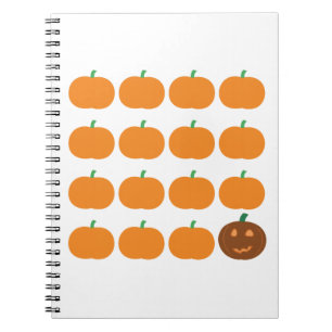 Halloween Cute Pumpkin Patch Spiral Notebook