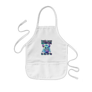 Halloween Cute Purple Monster Kids Apron