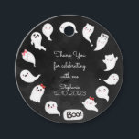 Halloween cute scary ghost girl birthday thank you favour tags<br><div class="desc">Halloween ghosts scary kids birthday party item</div>