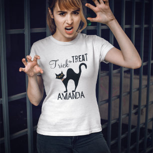 Halloween Cute Simple Black Car Trick Or Treat T-Shirt