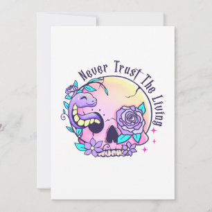 Halloween Cute Skull Invitation