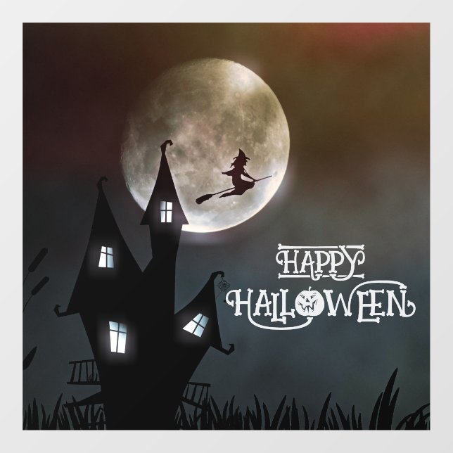 Halloween Cute Spooky Whimsical Witch Black  (Sheet)