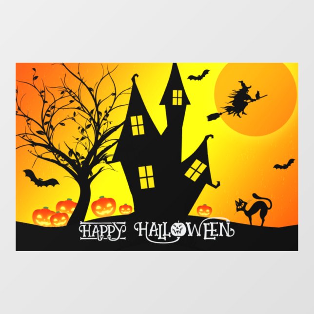 Halloween Cute Spooky Whimsical Witch Orange (Sheet)