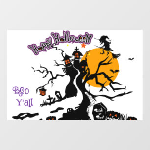 Halloween Cute Spooky Whimsical Witch White