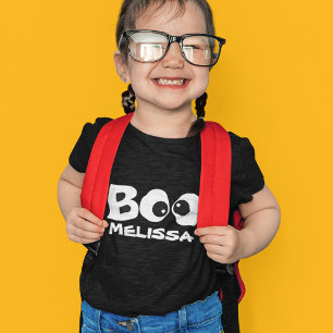 Halloween Cute Typography Boo Personalised T-Shirt