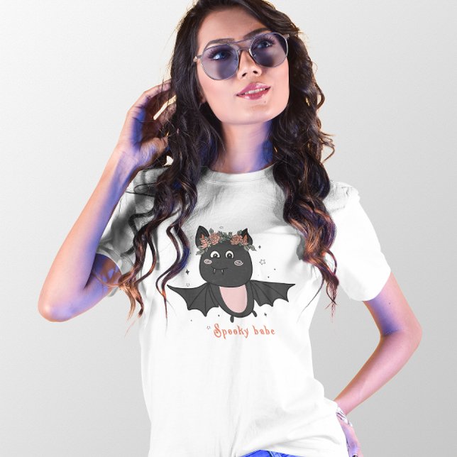 HALLOWEEN CUTE VAMPIRE BAT SPOOKY BABE T-Shirt (Creator Uploaded)