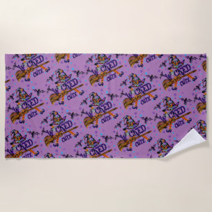 Halloween Cute Wicked Witch Beach Towel