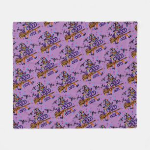 Halloween Cute Wicked Witch Fleece Blanket