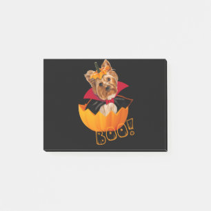 Halloween cute Yorkshire terrier dog pumpkin Post-it Notes