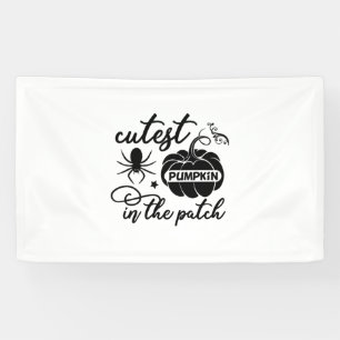 Halloween Cutest Pumpkin In The Patch Birthday Banner