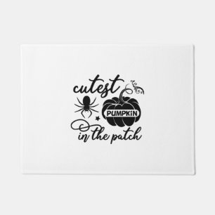 Halloween Cutest Pumpkin In The Patch Birthday Doormat
