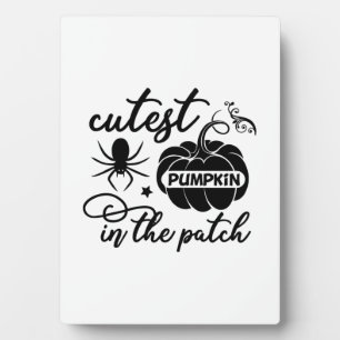 Halloween Cutest Pumpkin In The Patch Birthday Plaque