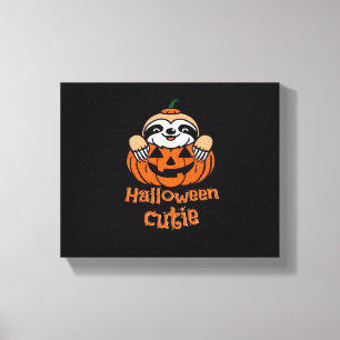 Halloween cutie sloth Essential T-Shirt Canvas Print