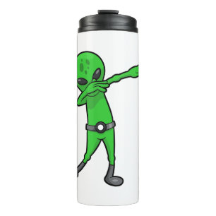 halloween dabbing alien thermal tumbler