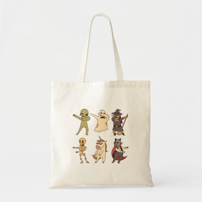 Halloween Dabbing Flossing Team Gift For Dab Floss Tote Bag (Front)