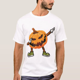 Halloween Dabbing Jack O Lantern Pumpkin Halloween T-Shirt