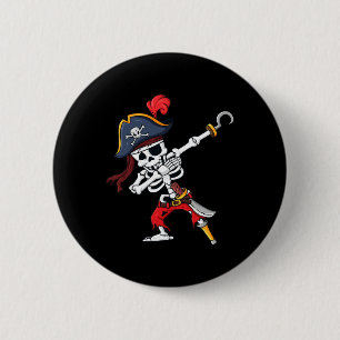 Halloween Dabbing Pirate Skeleton Fun Dab Boys Gir 6 Cm Round Badge