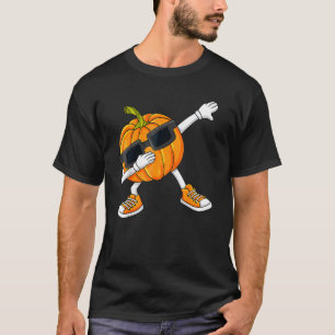 Halloween Dabbing Pumpkin Thanksgiving Day Boys Gi T-Shirt
