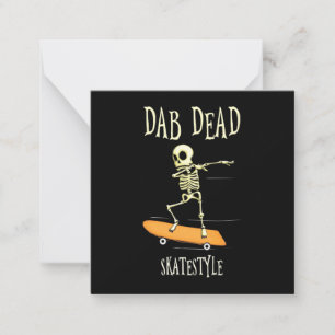 Halloween Dabbing Skatestyle Card