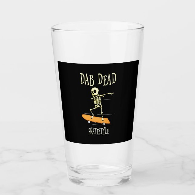 Halloween Dabbing Skatestyle Glass (Front)