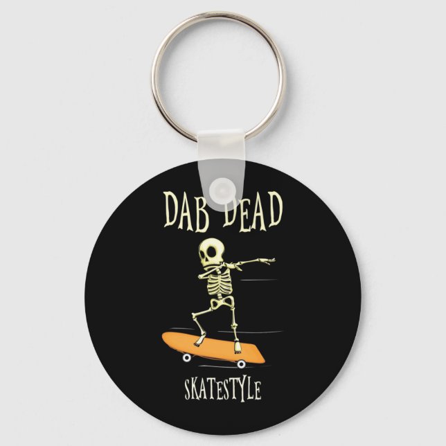 Halloween Dabbing Skatestyle Key Ring (Front)